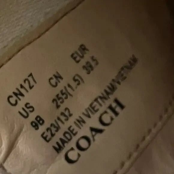 ^NWOT Women’s Coach Geneva Chalk Bootie – Sz 9 - Picture 9 of 9